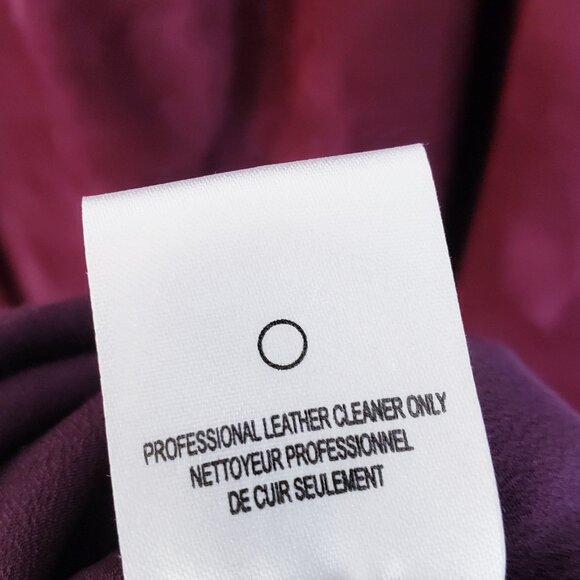 HALSTON Heritage Midi Dress Lamb Leather Suede Wine Burgundy Cami size 12 $1195 - Picture 10 of 11